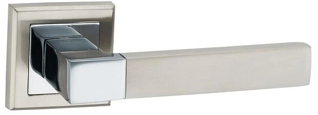 Ручка дверная (на квадрате) Бари AL(LOCKit) SN/PC